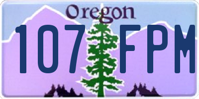 OR license plate 107FPM