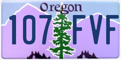 OR license plate 107FVF