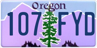 OR license plate 107FYD
