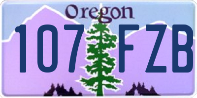 OR license plate 107FZB