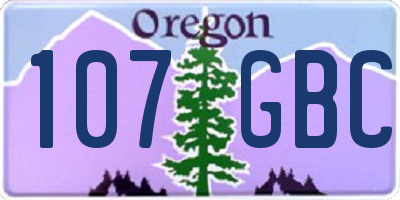 OR license plate 107GBC