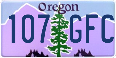 OR license plate 107GFC