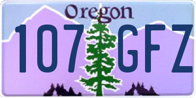 OR license plate 107GFZ