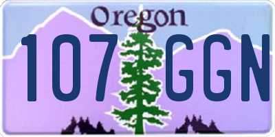 OR license plate 107GGN