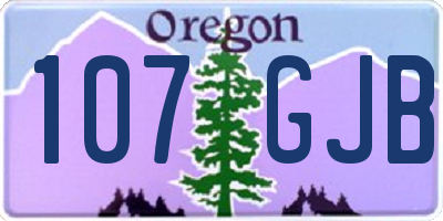 OR license plate 107GJB
