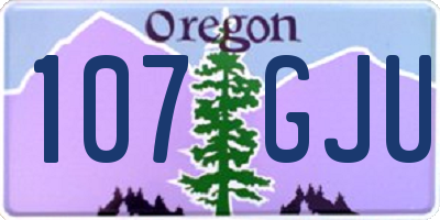 OR license plate 107GJU