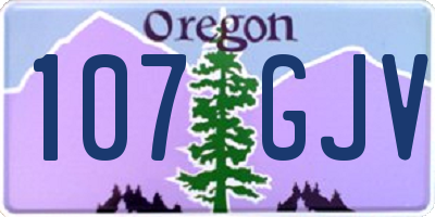 OR license plate 107GJV