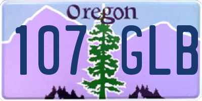 OR license plate 107GLB