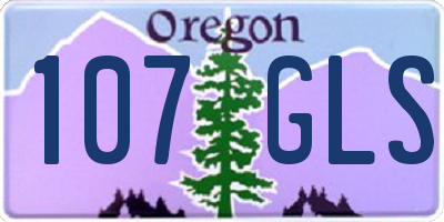 OR license plate 107GLS