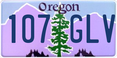 OR license plate 107GLV