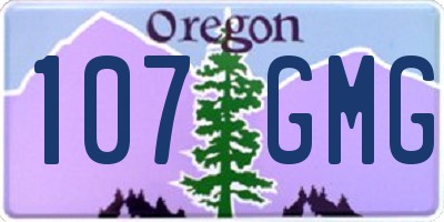 OR license plate 107GMG