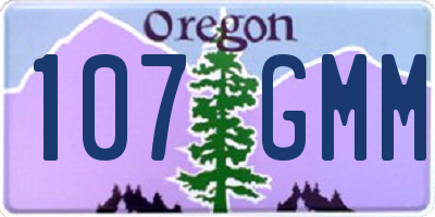 OR license plate 107GMM
