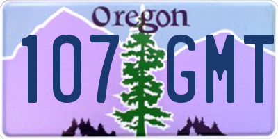 OR license plate 107GMT