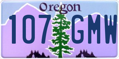 OR license plate 107GMW