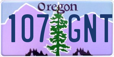 OR license plate 107GNT