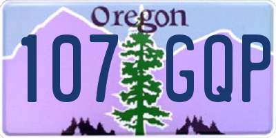 OR license plate 107GQP
