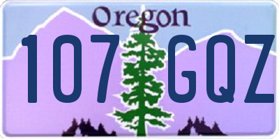 OR license plate 107GQZ