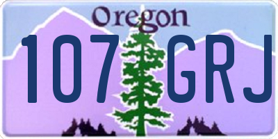 OR license plate 107GRJ