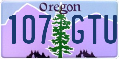 OR license plate 107GTU