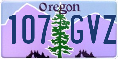OR license plate 107GVZ