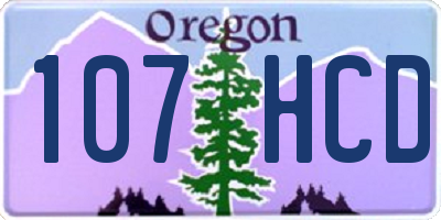 OR license plate 107HCD