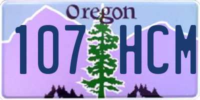 OR license plate 107HCM