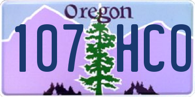 OR license plate 107HCO