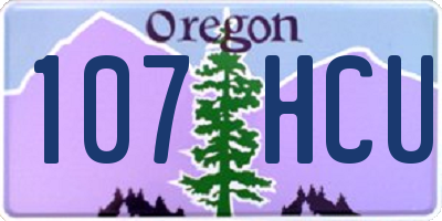 OR license plate 107HCU