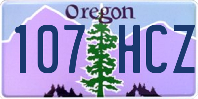 OR license plate 107HCZ