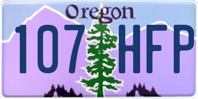 OR license plate 107HFP