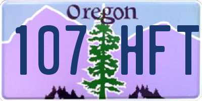 OR license plate 107HFT