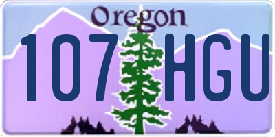 OR license plate 107HGU