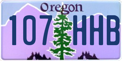 OR license plate 107HHB
