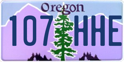 OR license plate 107HHE