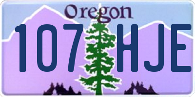 OR license plate 107HJE
