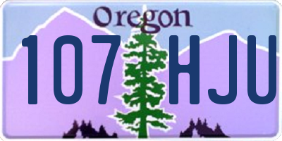 OR license plate 107HJU