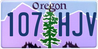 OR license plate 107HJV