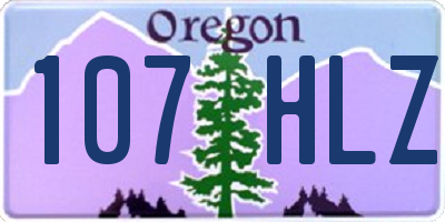 OR license plate 107HLZ