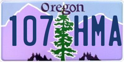 OR license plate 107HMA