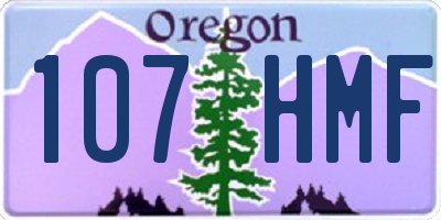 OR license plate 107HMF