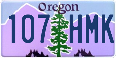 OR license plate 107HMK