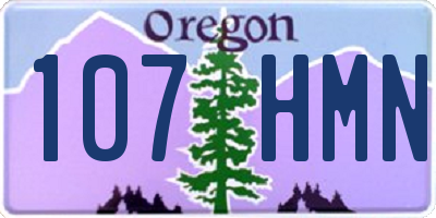 OR license plate 107HMN