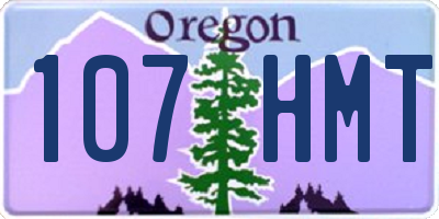 OR license plate 107HMT