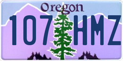 OR license plate 107HMZ