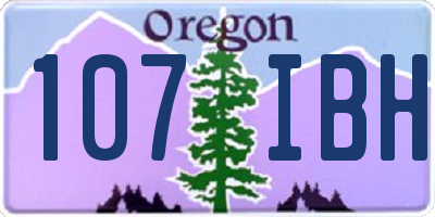 OR license plate 107IBH