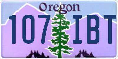 OR license plate 107IBT