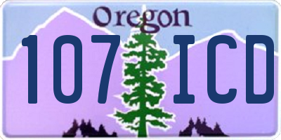OR license plate 107ICD