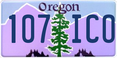 OR license plate 107ICO