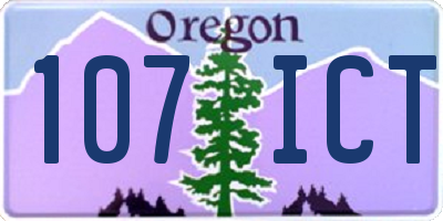 OR license plate 107ICT