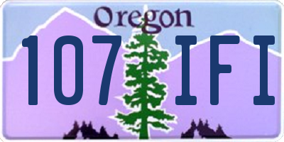 OR license plate 107IFI